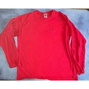 Mens red the north face long sleeve
